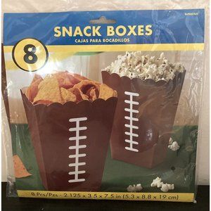 Football Paper Snack Boxes Popcorn Football Game Snack Containers